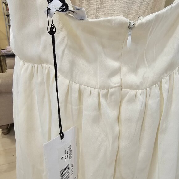 WeWoreWhat Corset Midi Dress, Whisper White, Size XL - Picture 7 of 11